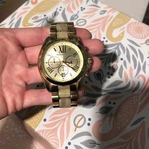 Gold and ivory Michael Kors watch
